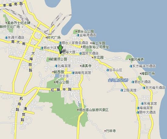 截至2009年9月,全市有5a级景区; 烟台旅游 景点分布图_ 烟台旅游地图